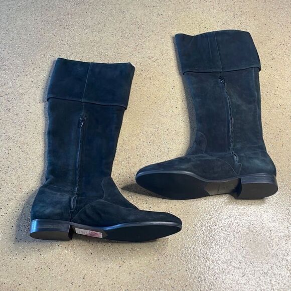 Antonio Melani “Gable” Black Suede Tall Boots sz 6 - Picture 4 of 11